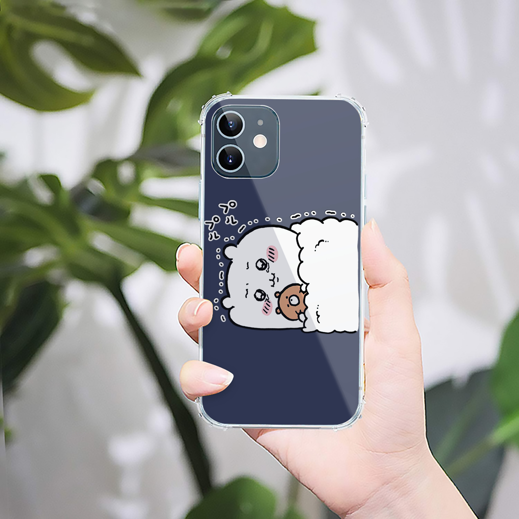 （画像用） ちいかわ ちいかわ Chii-kawa chiikawa 【iPhone 12シリーズ対応】透明スマホケース（クリアソフトケース）